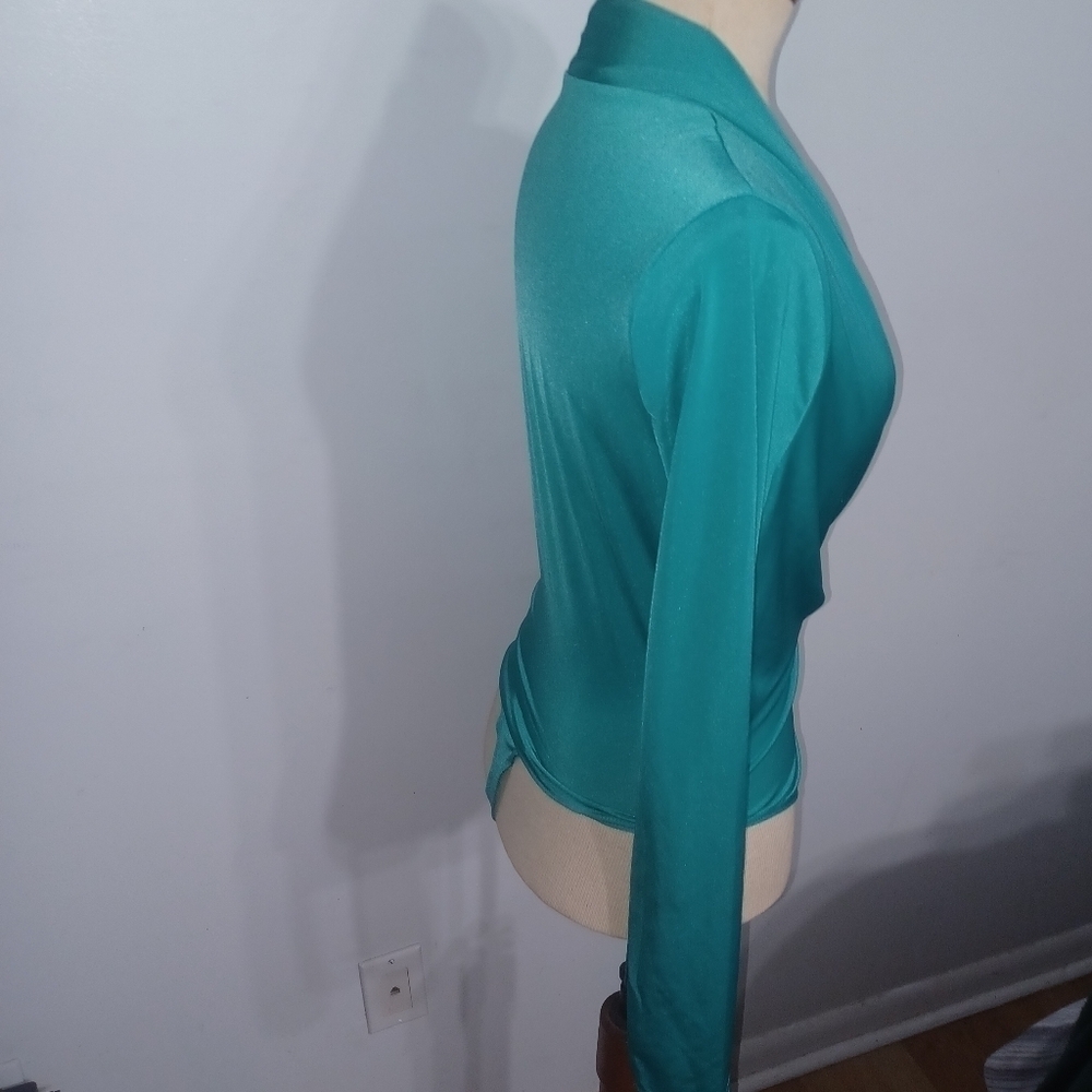 Fashion Nova- Out All Night Satin Bodysuit- W Sz Small - Picture 6 of 9